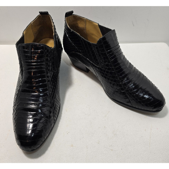 Giorgio Brutini Private Collection Genuine Snake Leather Ankle Western Boot 10M - Picture 1 of 12